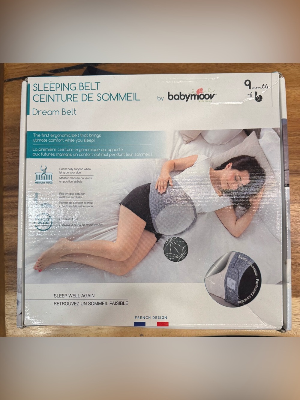 BABYMOOV DREAM BELT EUROPEAN PREGNANCY SLEEPING SUPPORT LIKE NEW EUC W/ BOX HTF - Picture 4 of 11